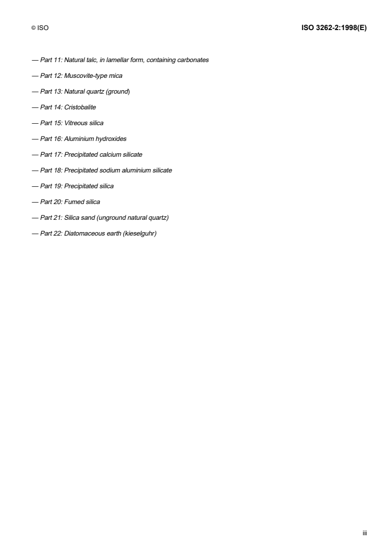 ISO 3262-2:1998 - Extenders for paints — Specifications and methods of test — Part 2: Barytes (natural barium sulfate)
Released:7/2/1998