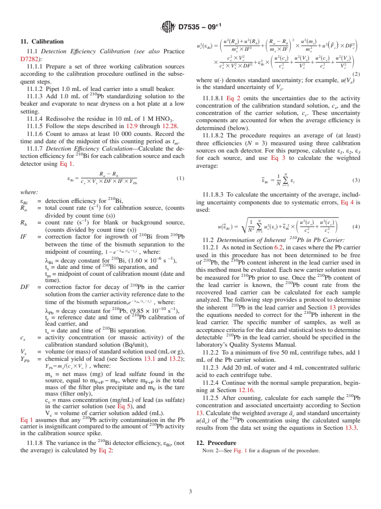 ASTM D7535-09e1 - Standard Test Method for  Lead-210 in Water