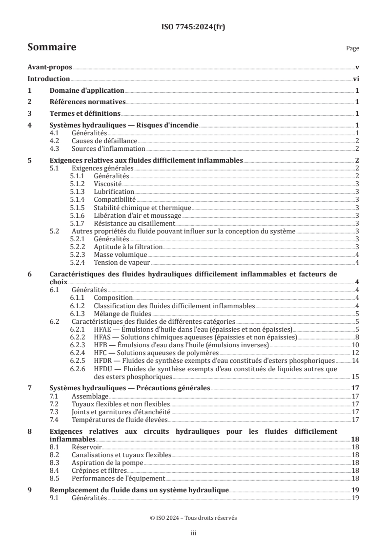 ISO 7745:2024 - Transmissions hydrauliques — Fluides difficilement inflammables — Exigences et recommandations pour leur utilisation
Released:9. 02. 2024