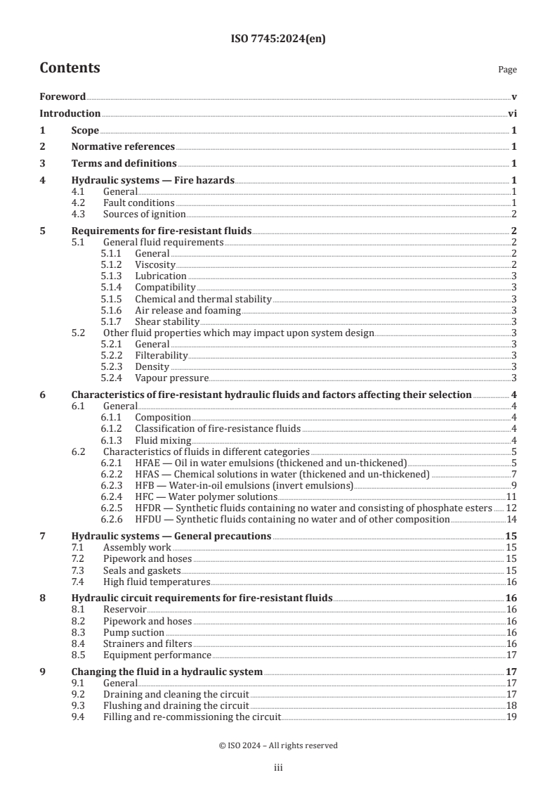 ISO 7745:2024 - Hydraulic fluid power — Fire-resistant fluids — Requirements and guidelines for use
Released:9. 02. 2024