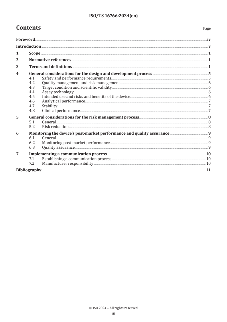 ISO/TS 16766:2024 - Manufacturers’ considerations for in vitro diagnostic medical devices in a public health emergency
Released:11/19/2024