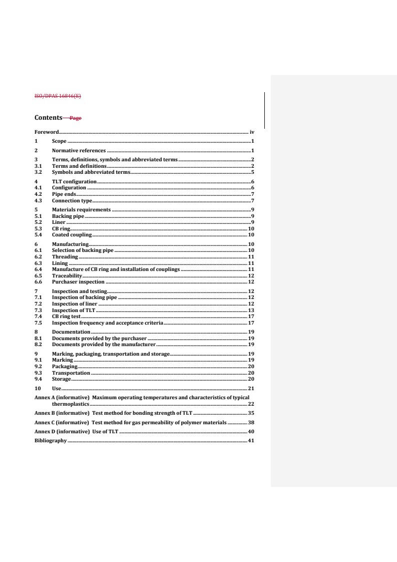 REDLINE ISO/DPAS 16846 - Oil and gas industries including lower carbon energy — Thermoplastics lined tubing for wells
Released:11. 03. 2025