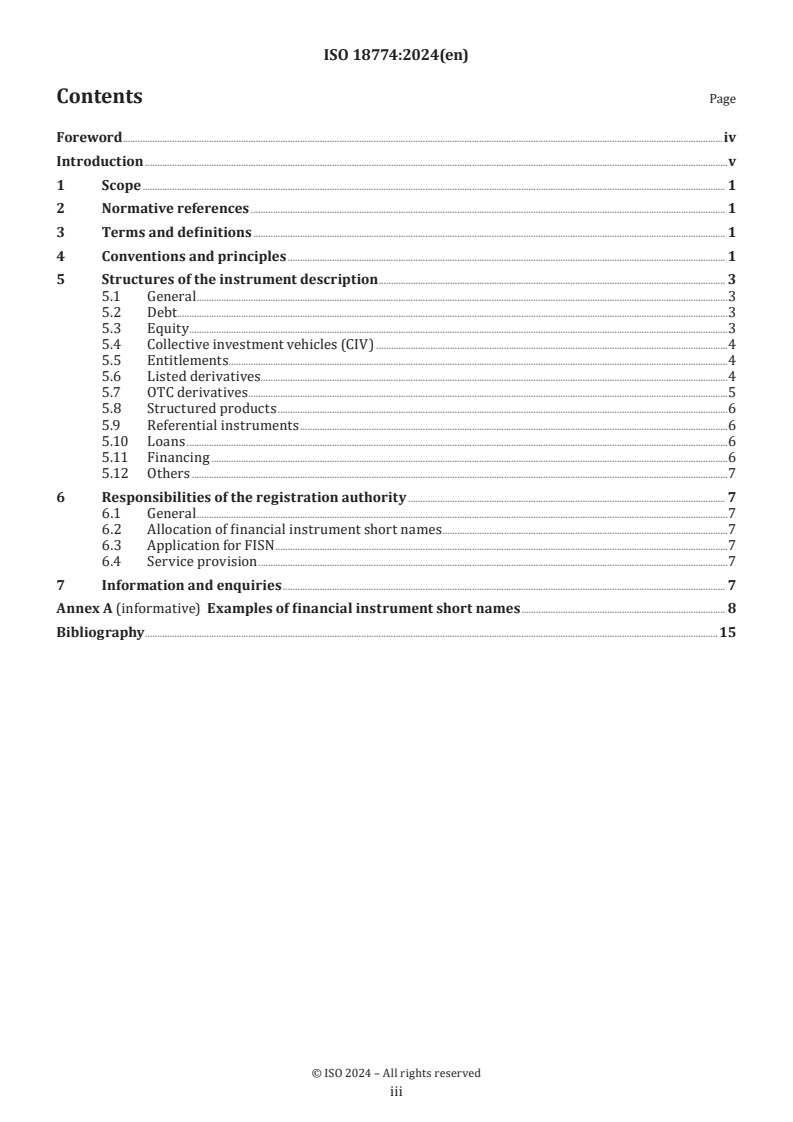 ISO 18774:2024 - Financial services — Financial instrument short name (FISN)
Released:11/14/2024