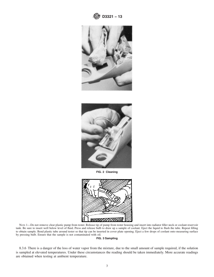 REDLINE ASTM D3321-13 - Standard Test Method for  Use of the Refractometer for Field Test Determination of the  Freezing Point of Aqueous Engine Coolants