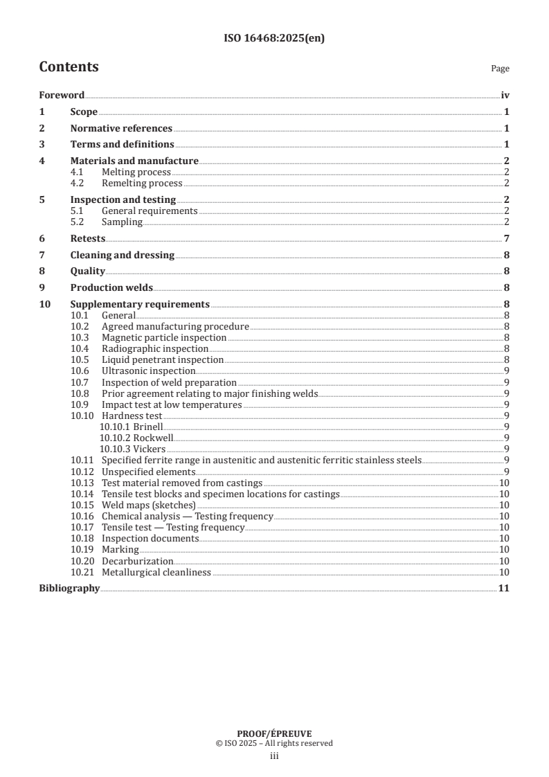 ISO/PRF 16468 - Investment castings (steel, nickel alloys and cobalt alloys) — General technical requirements
Released:9. 04. 2025