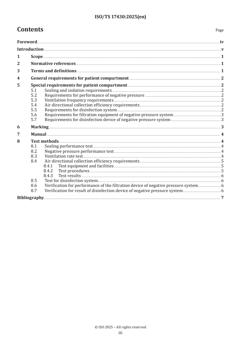 ISO/TS 17430:2025 - Patient compartment of negative pressure ambulance — Technical specifications
Released:18. 02. 2025