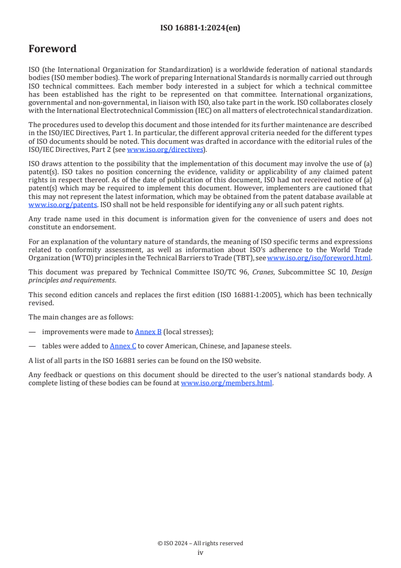 ISO 16881-1:2024 ISO 16881-1:2024 - Cranes — Design calculation for wheel/rail contacts and associated trolley track supporting structure — Part 1: General
Released:22. 07. 2024 - Page 4 preview