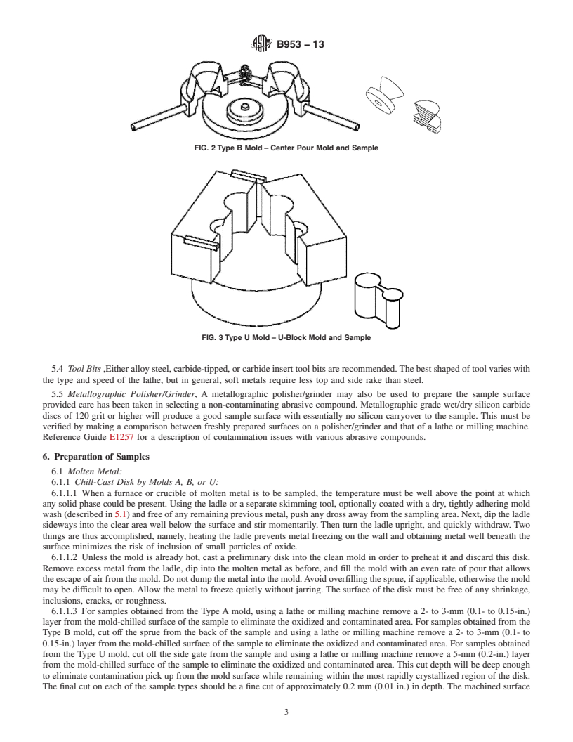 REDLINE ASTM B953-13 - Standard Practice for  Sampling Magnesium and Magnesium Alloys for Spectrochemical  Analysis