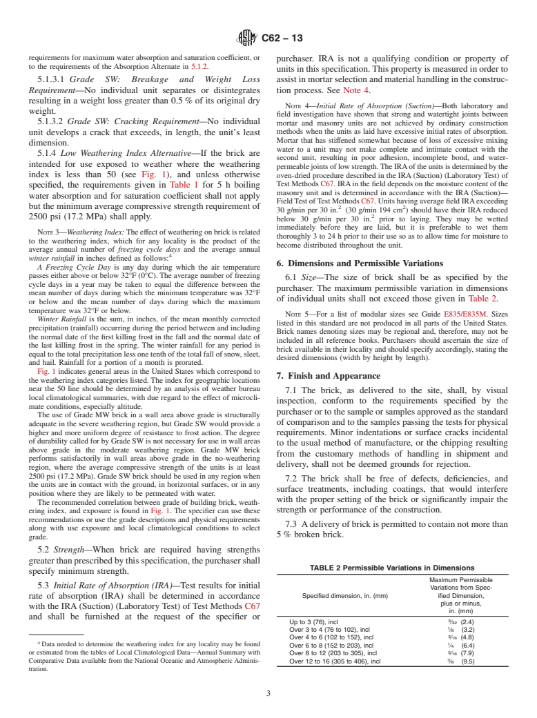 ASTM C62-13 - Standard Specification for  Building Brick (Solid Masonry Units Made From Clay or Shale)