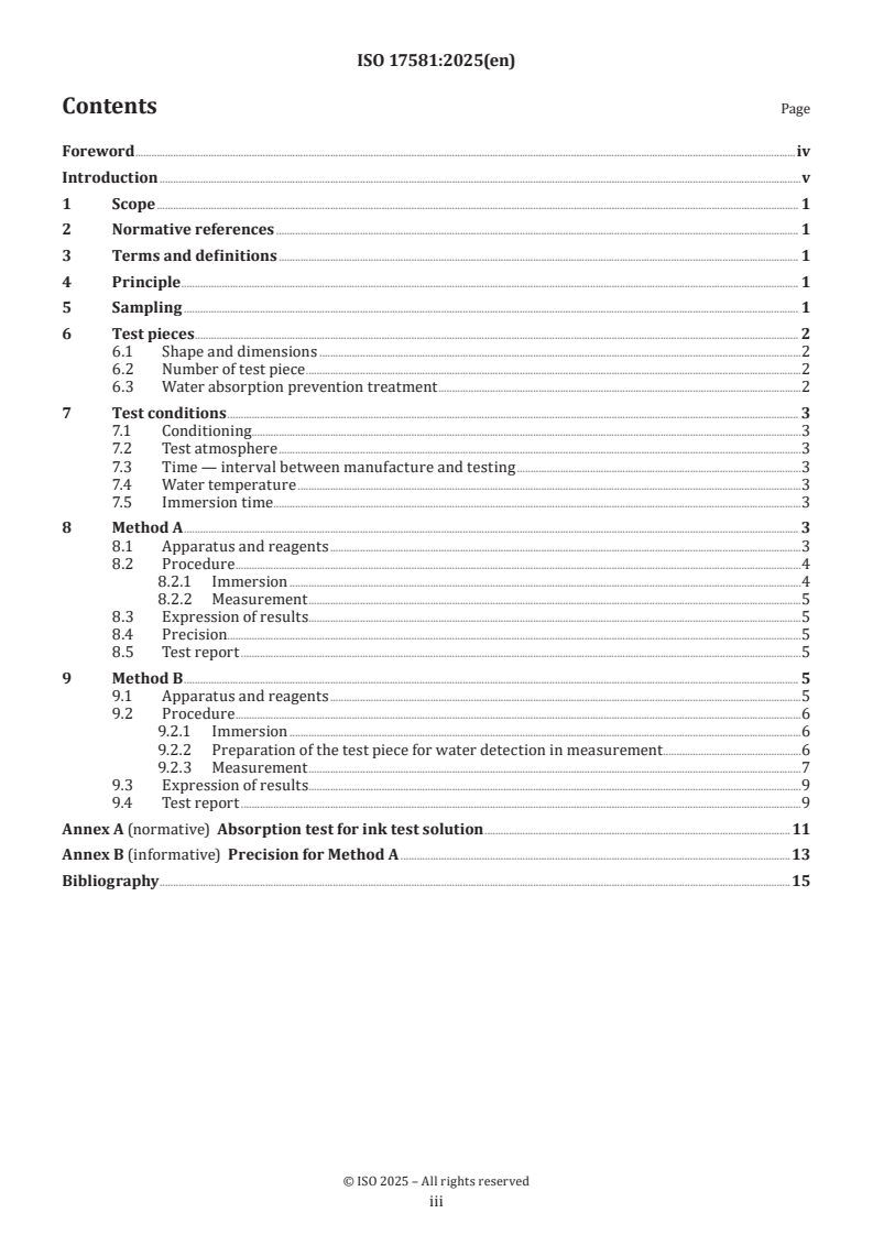 ISO 17581:2025 - Rubber- or plastics-coated fabrics — Determination of water absorption resistance
Released:2. 05. 2025