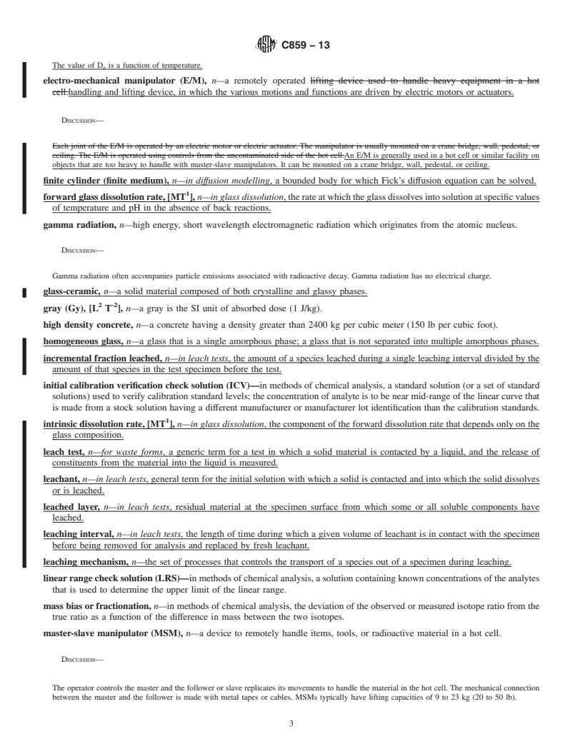 REDLINE ASTM C859-13 - Standard Terminology Relating to  Nuclear Materials