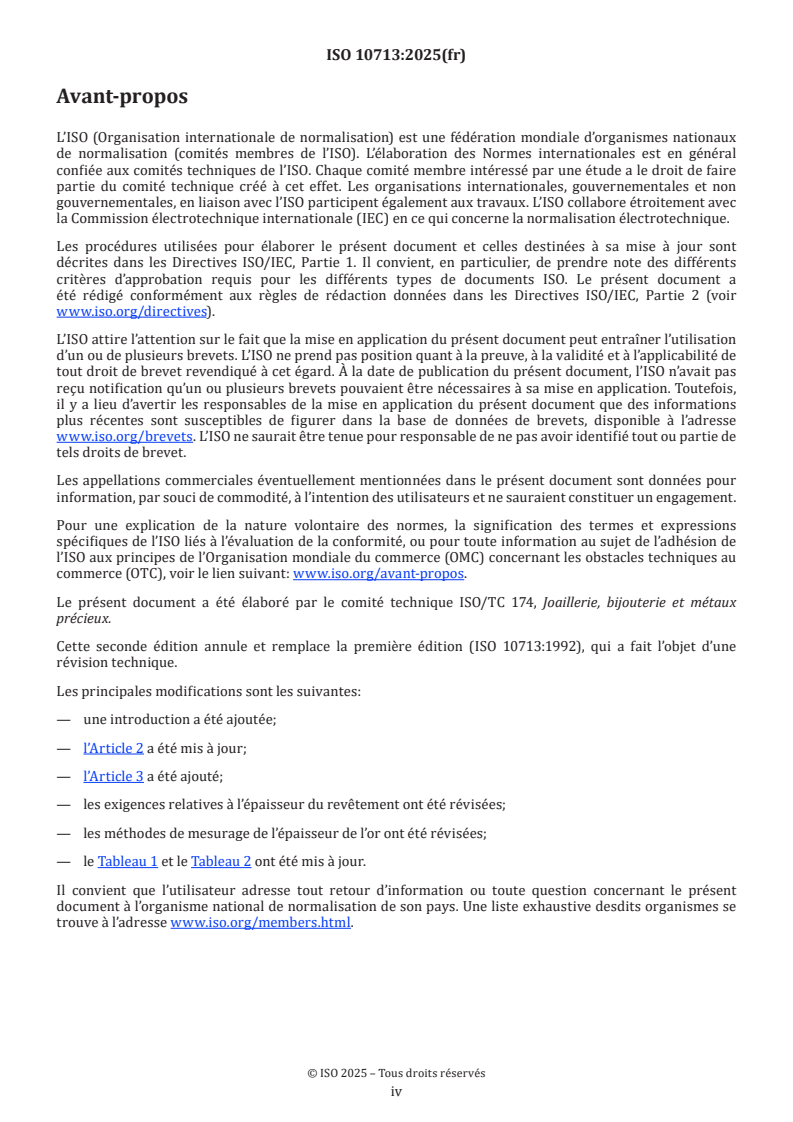 ISO 10713:2025 ISO 10713:2025 - Joaillerie, bijouterie et métaux précieux — Revêtements d’alliages d’or
Released:27. 02. 2025 - Page 4 preview