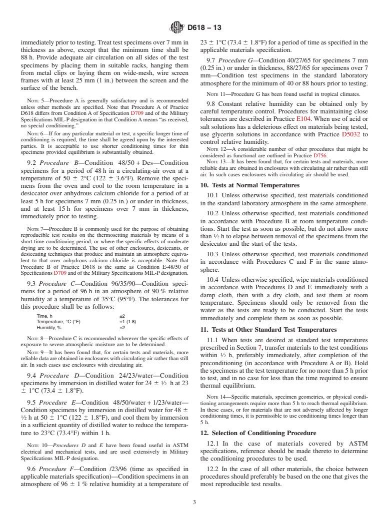 ASTM D618-13 - Standard Practice for  Conditioning Plastics for Testing