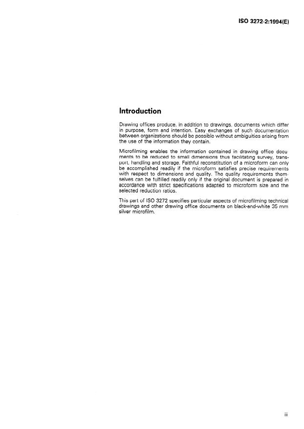 ISO 3272-2:1994 - Microfilming of technical drawings and other drawing office documents