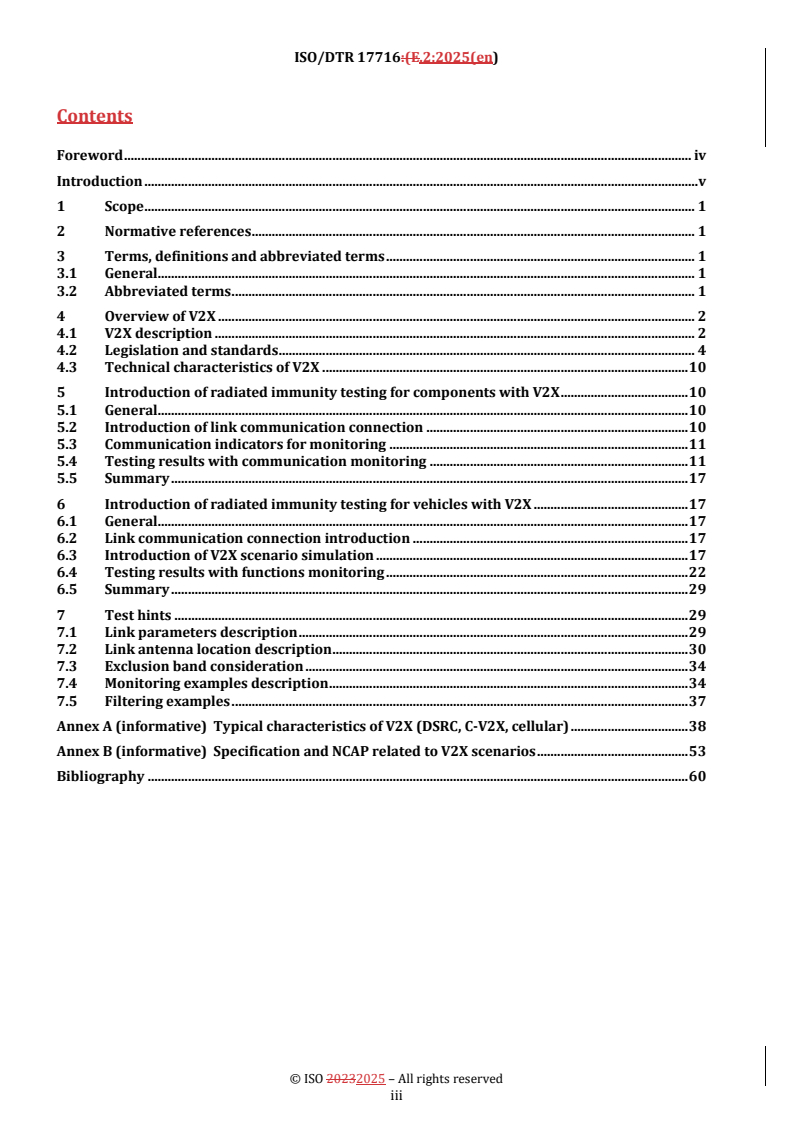 REDLINE ISO/DTR 17716.2 - Road vehicles — Electrical disturbances from narrowband radiated electromagnetic energy — Radiated immunity for V2X
Released:17. 04. 2025