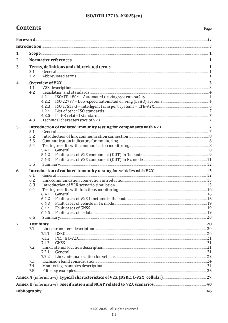 ISO/DTR 17716.2 - Road vehicles — Electrical disturbances from narrowband radiated electromagnetic energy — Radiated immunity for V2X
Released:17. 04. 2025