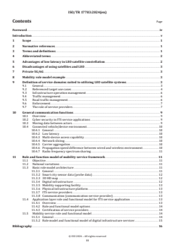 ISO/TR 17783:2024 - Intelligent transport systems — Mobility integration — Role and functional model for mobility services using low Earth orbit (LEO) satellite systems
Released:19. 04. 2024 - Page 3 preview
