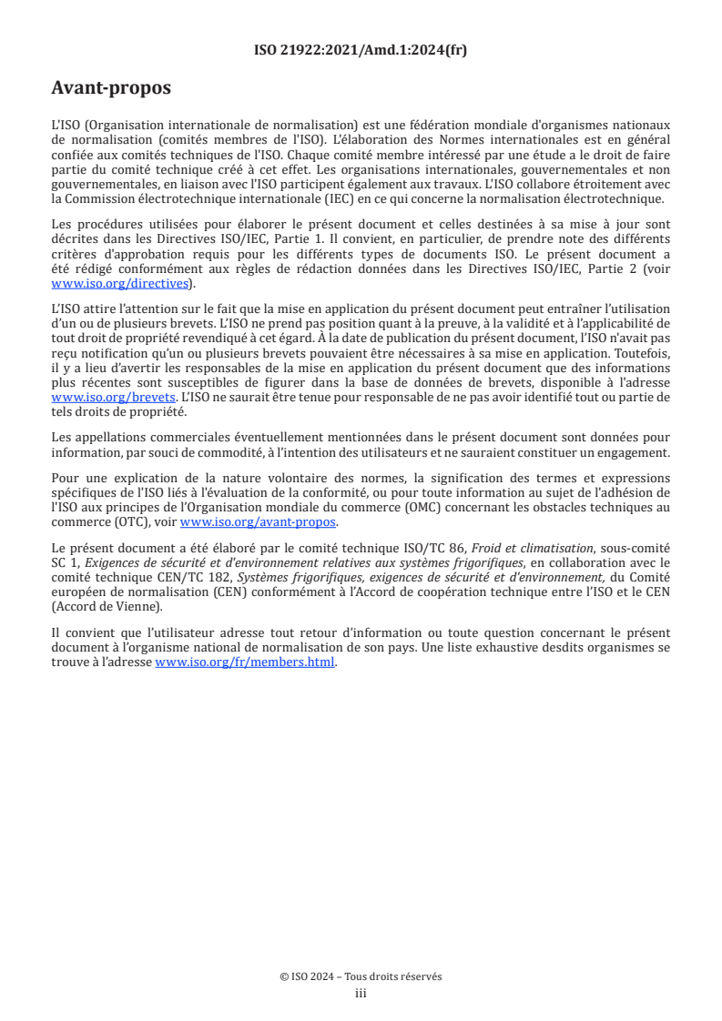 ISO 21922:2021/Amd 1:2024 - Systèmes de réfrigération et pompes à chaleur — Robinetterie — Exigences, essais et marquage — Amendement 1
Released:11/13/2024