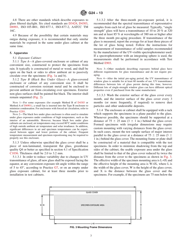 ASTM G24-13 - Standard Practice for  Conducting Exposures to Daylight Filtered Through Glass