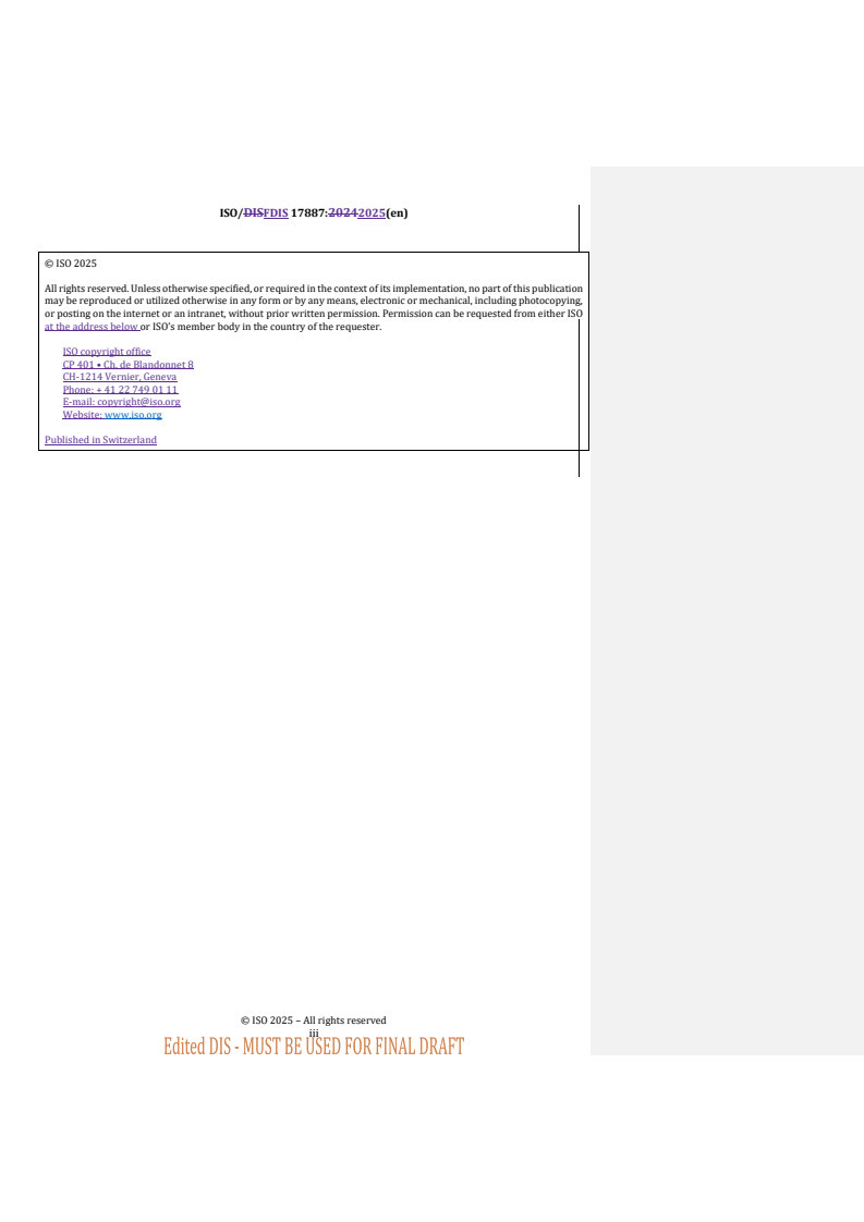 REDLINE ISO/FDIS 17887 - Traceability of rare earths in the supply chain from separated products to permanent magnets
Released:29. 04. 2025