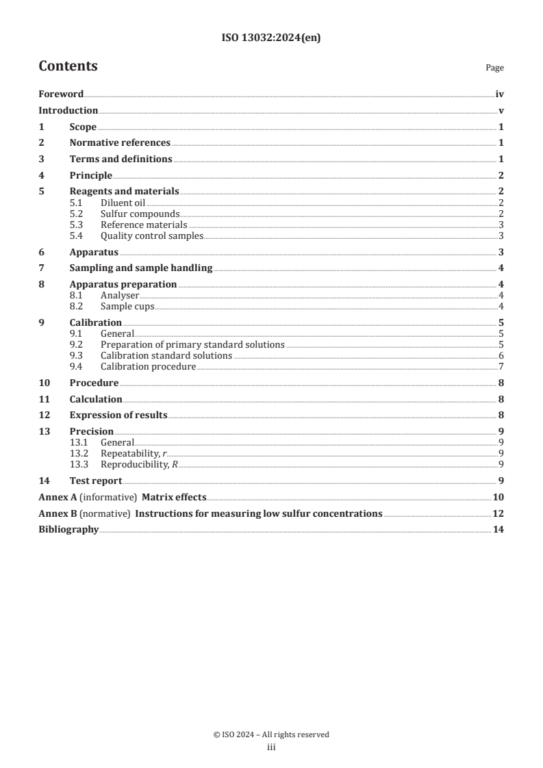 ISO 13032:2024 - Petroleum and related products — Determination of low concentration of sulfur in automotive fuels — Energy-dispersive X-ray fluorescence spectrometric method
Released:15. 08. 2024