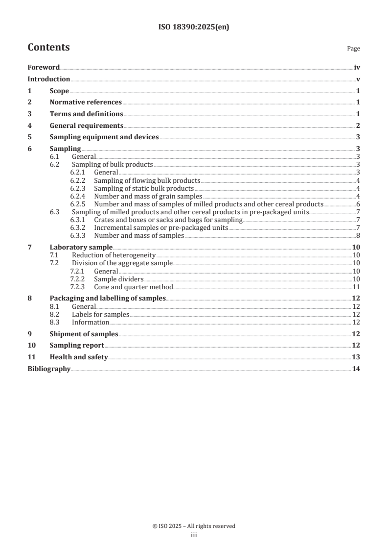 ISO 18390:2025 - Cereals, pulses and cereal products — Sampling — Simplified routine method
Released:5. 05. 2025