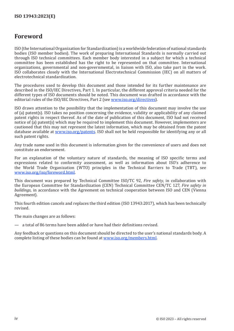 ISO 13943:2023 ISO 13943:2023 - Fire safety — Vocabulary
Released:9/15/2023 - Page 4 preview