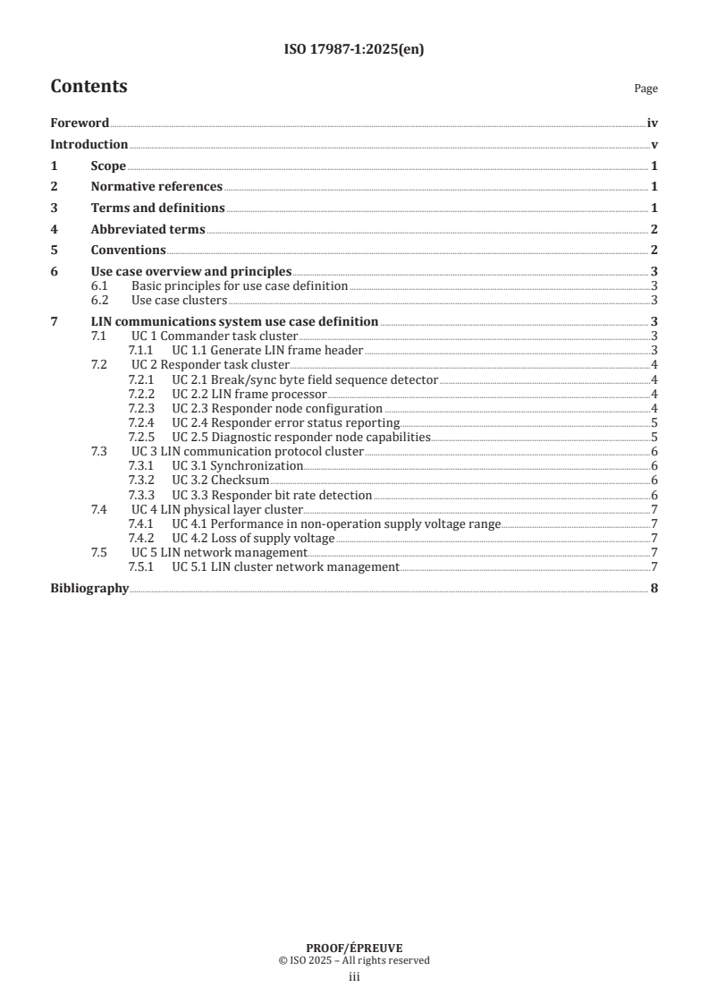 ISO/PRF 17987-1 - Road vehicles — Local Interconnect Network (LIN) — Part 1: General information and use case definition
Released:24. 02. 2025