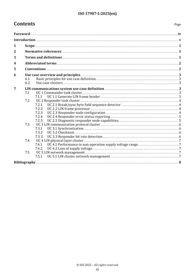 ISO 17987-1:2025 - Road vehicles — Local Interconnect Network (LIN) — Part 1: General information and use case definition
Released:1. 05. 2025