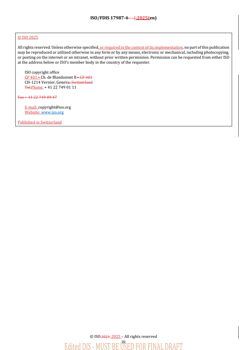 REDLINE ISO/FDIS 17987-4 - Road vehicles — Local Interconnect Network (LIN) — Part 4: Electrical physical layer (EPL) specification 12 V/24 V
Released:24. 02. 2025