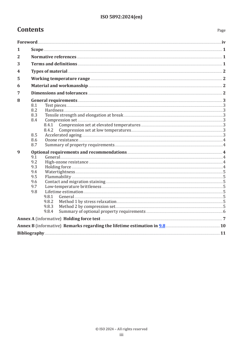 ISO 5892:2024 - Rubber building gaskets — Materials for preformed solid vulcanized structural gaskets — Specification
Released:22. 08. 2024