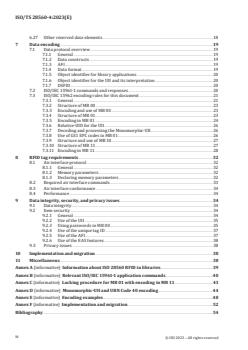 SIST-TS ISO/TS 28560-4:2024 ISO/TS 28560-4:2023 - Information and documentation — RFID in libraries — Part 4: Encoding of data elements based on rules from ISO/IEC 15962 in an RFID tag with partitioned memory
Released:10. 07. 2023 - Page 4 preview