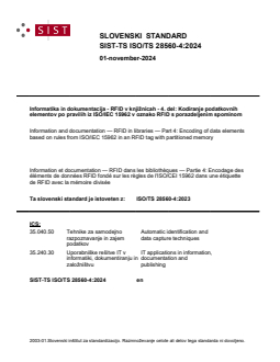 SIST-TS ISO/TS 28560-4:2024 SIST-TS ISO/TS 28560-4:2024 - Page 1 preview