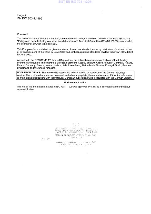 EN ISO 703-1:1999 EN ISO 703-1:2001 - Page 4 preview