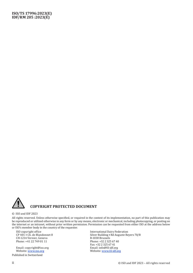 ISO/TS 17996:2023 ISO/TS 17996:2023 - Cheese — Determination of rheological properties by uniaxial compression at constant displacement rate
Released:2/6/2023 - Page 2 preview