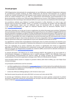 ISO 23611-2:2024 - Qualité du sol — Prélèvement des invertébrés du sol — Partie 2: Prélèvement et extraction des micro-arthropodes (Collembola et Acarina)
Released:24. 04. 2024 - Page 4 preview