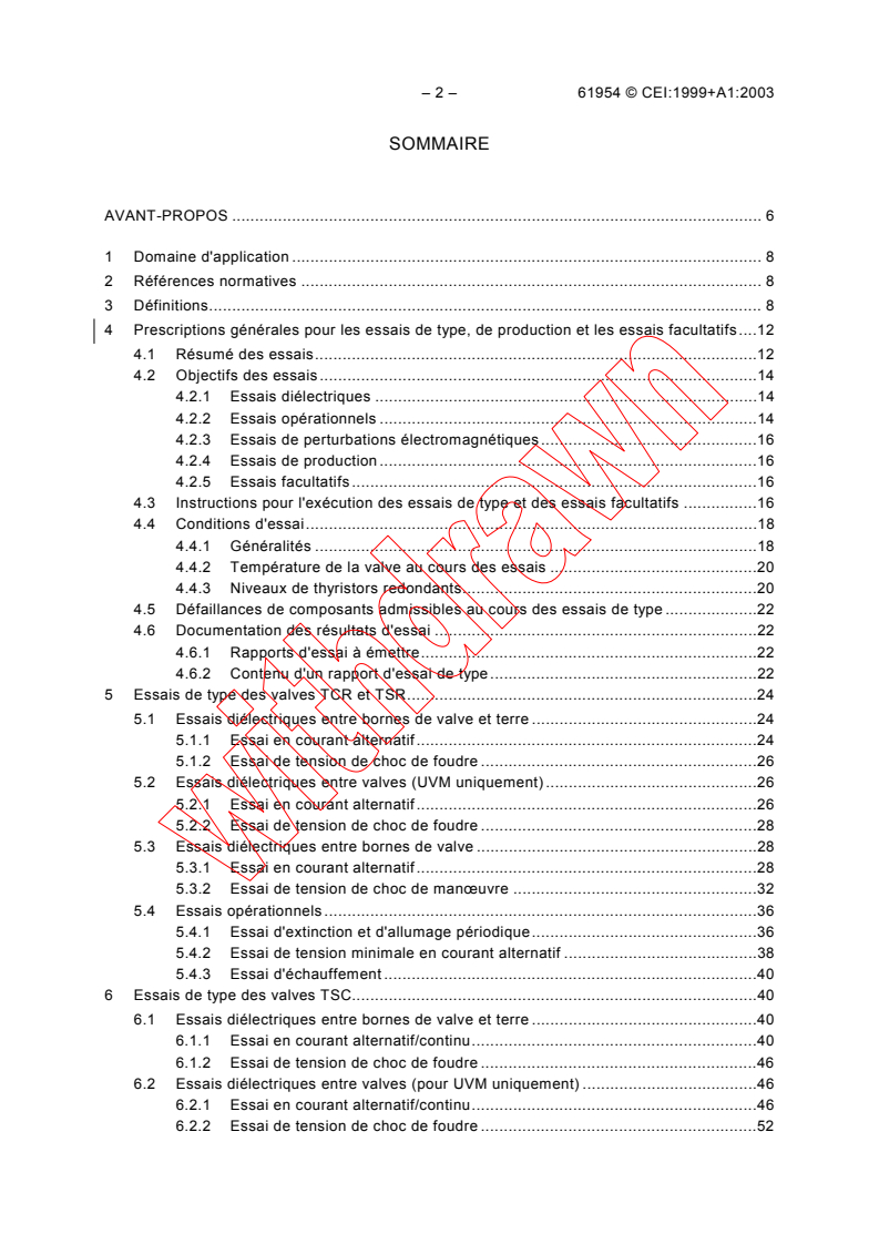 IEC 61954:1999 IEC 61954:1999+AMD1:2003 CSV - Power electronics for electrical transmission and distribution systems - Testing of thyristor valves for static VAR compensators
Released:3/27/2003
Isbn:2831869145 - Page 4 preview