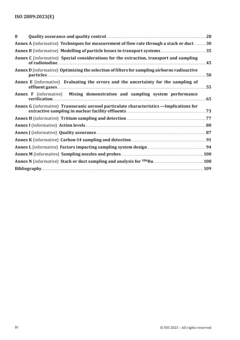 ISO 2889:2023 ISO 2889:2023 - Sampling airborne radioactive materials from the stacks and ducts of nuclear facilities
Released:24. 07. 2023 - Page 4 preview