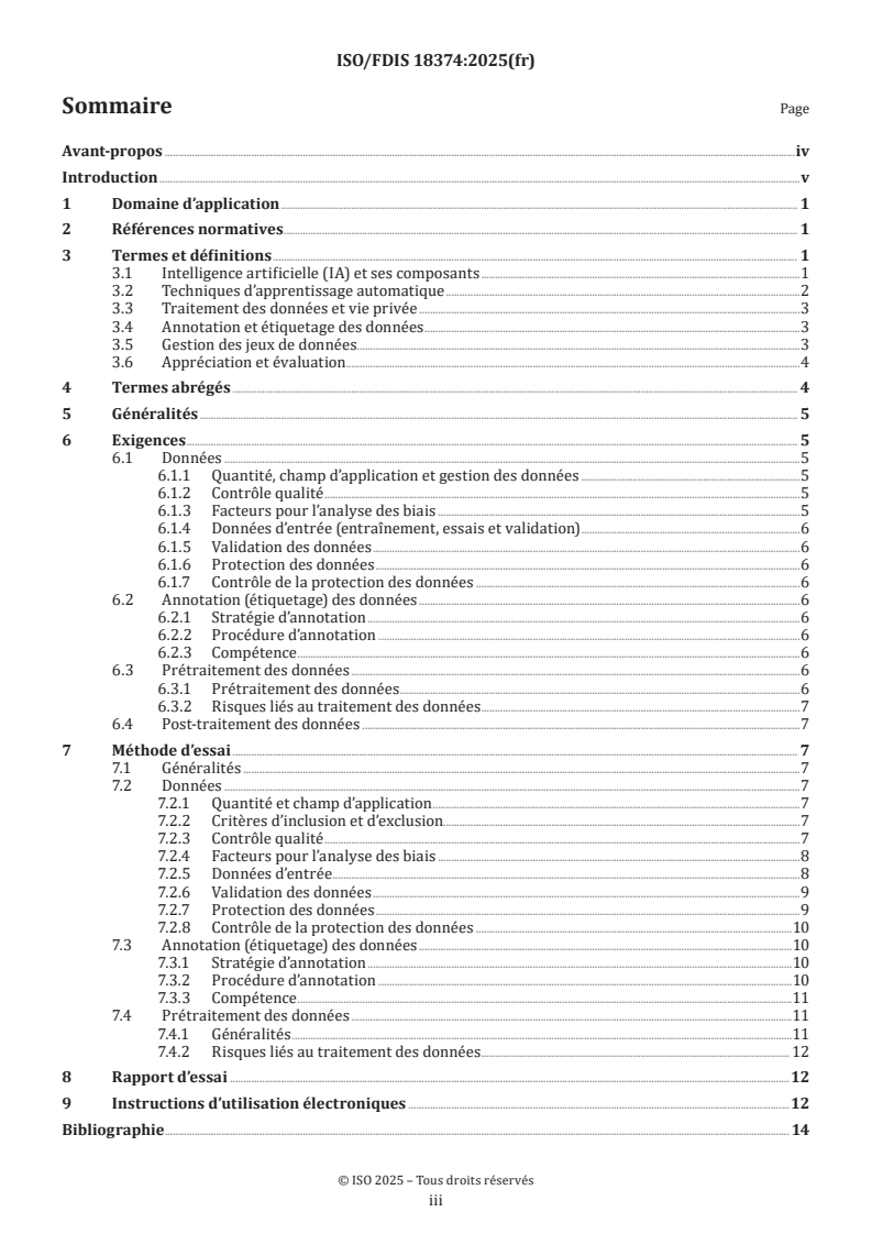 ISO 18374 ISO/FDIS 18374 - Médecine bucco-dentaire — Analyse des radiographies bidimensionnelles basée sur l’intelligence artificielle (IA) et l’intelligence augmentée (IAu) — Génération, annotation et traitement des données
Released:24. 02. 2025