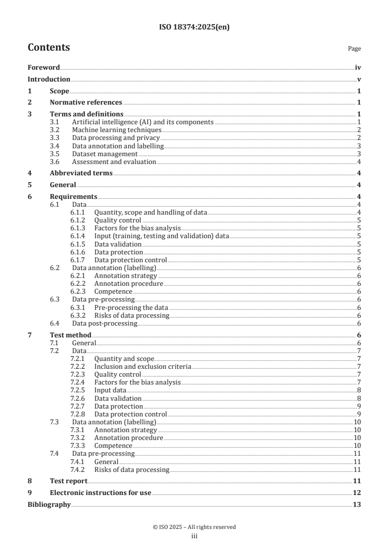 ISO 18374:2025 - Dentistry — Artificial intelligence (AI) and augmented intelligence (AuI) based 2D radiograph analysis — Data generation, data annotation and data processing
Released:30. 04. 2025