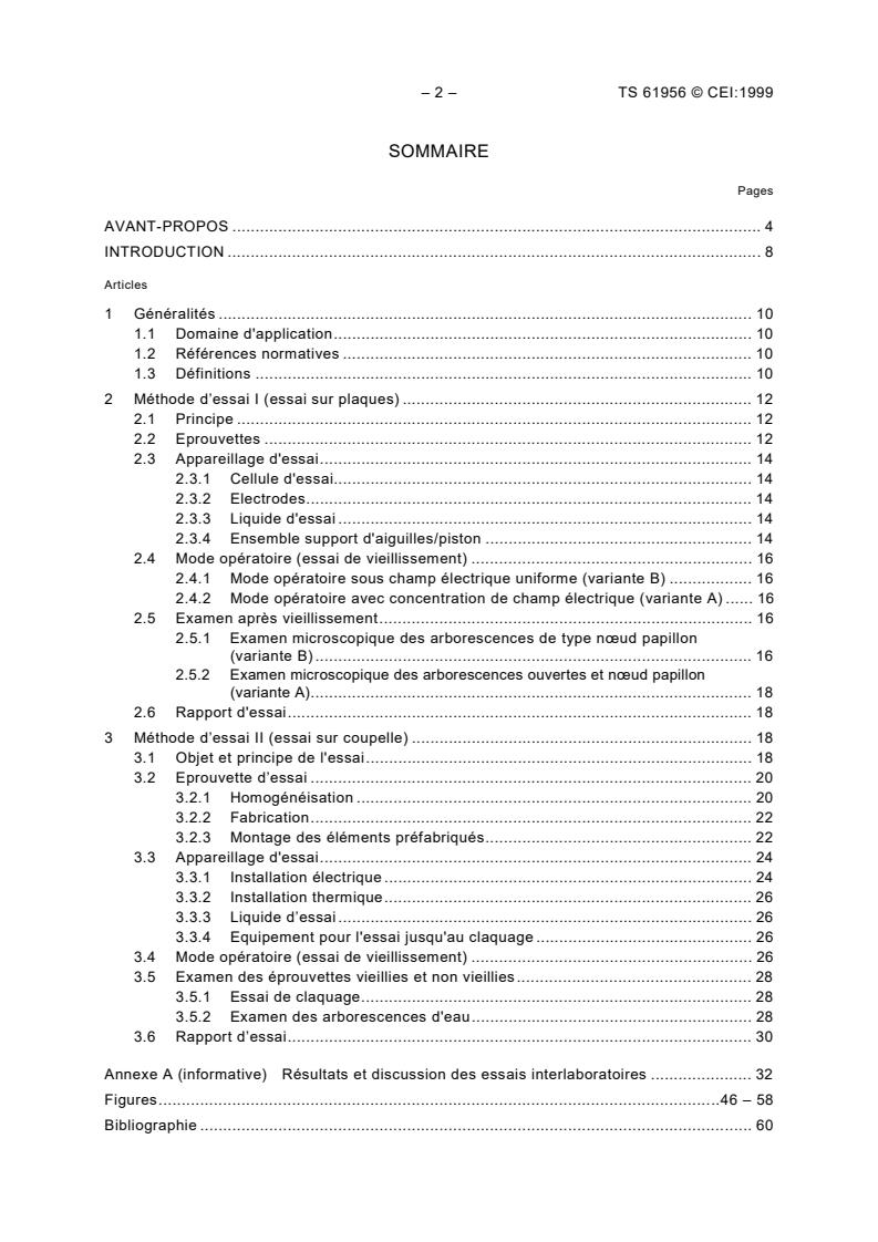 IEC TS 61956:1999 IEC TS 61956:1999 - Methods of test for the evaluation of water treeing in insulating materials - Page 4 preview