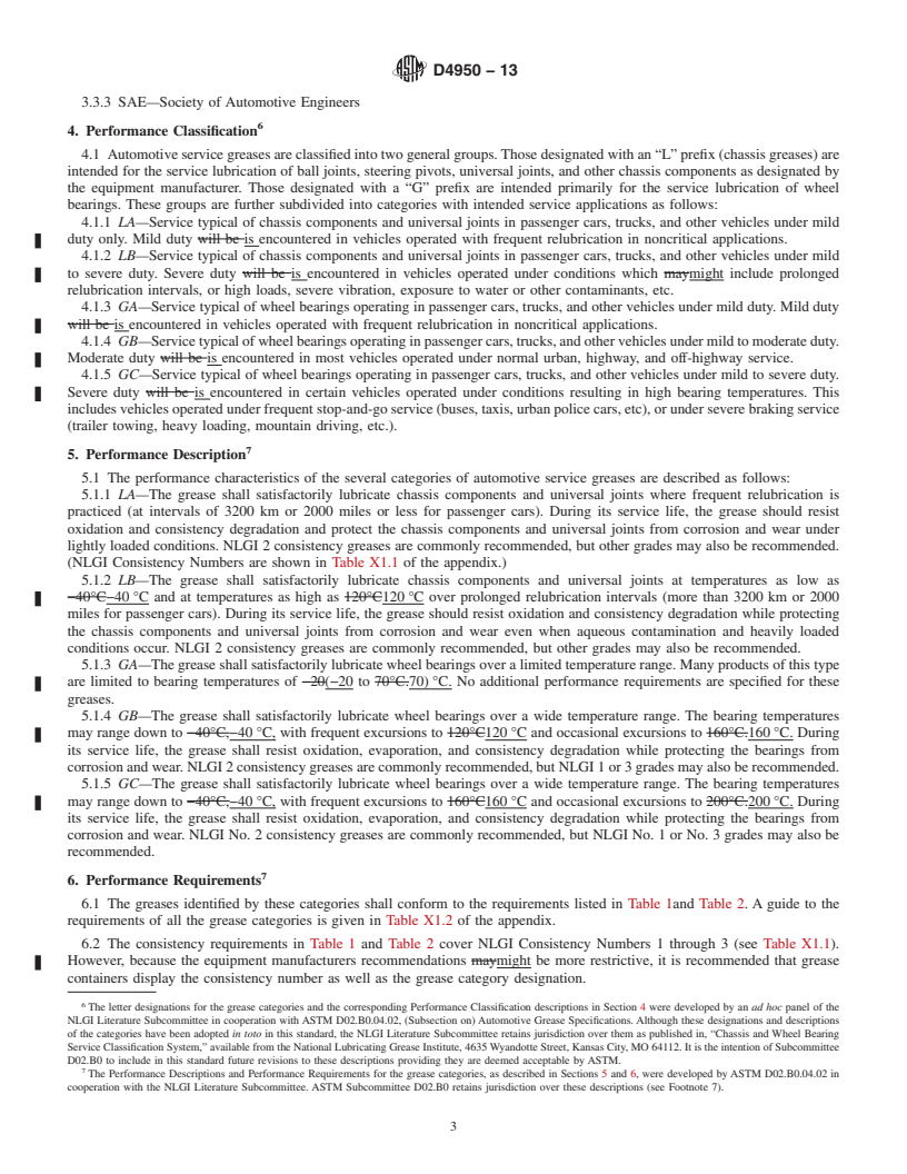 REDLINE ASTM D4950-13 - Standard Classification and Specification for  Automotive Service Greases