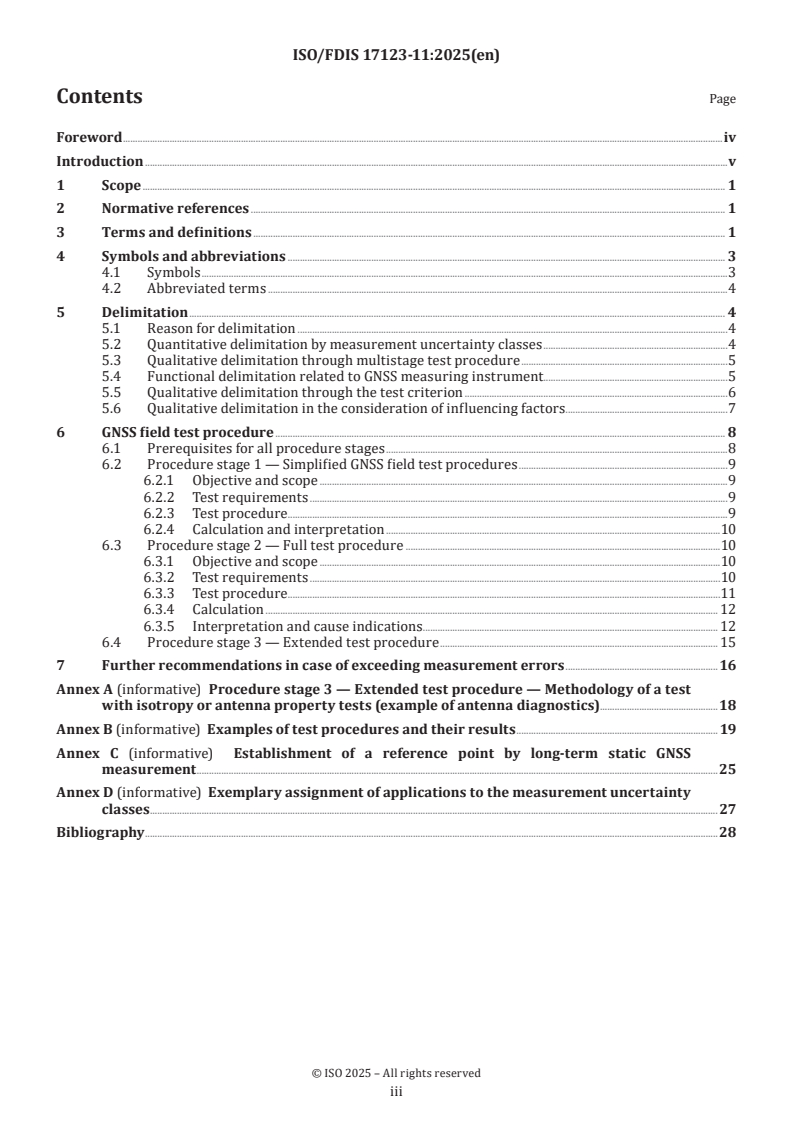 ISO/FDIS 17123-11 - Optics and optical instruments — Field procedures for testing geodetic and surveying instruments — Part 11: GNSS instruments
Released:1. 04. 2025