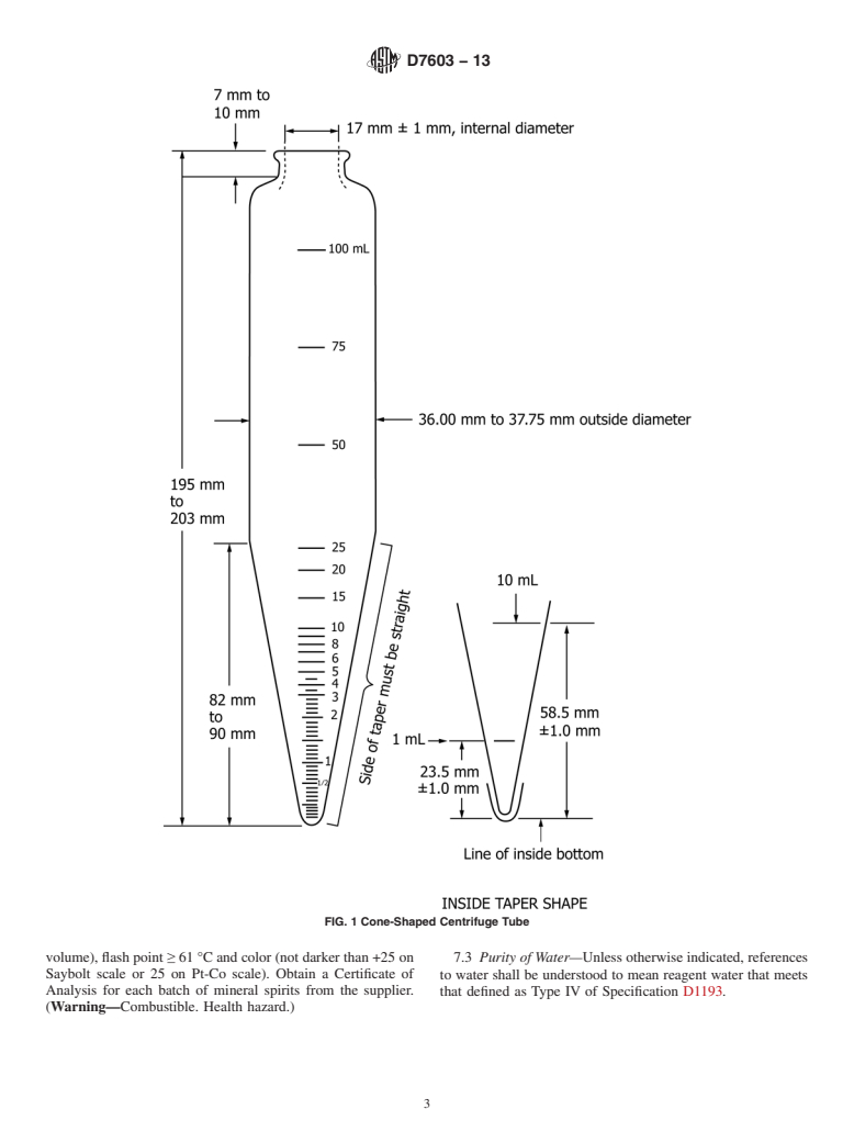 ASTM D7603-13 - Standard Test Method for  Determination of Storage Stability and Compatibility in Automotive  Gear Oils (Withdrawn 2022)