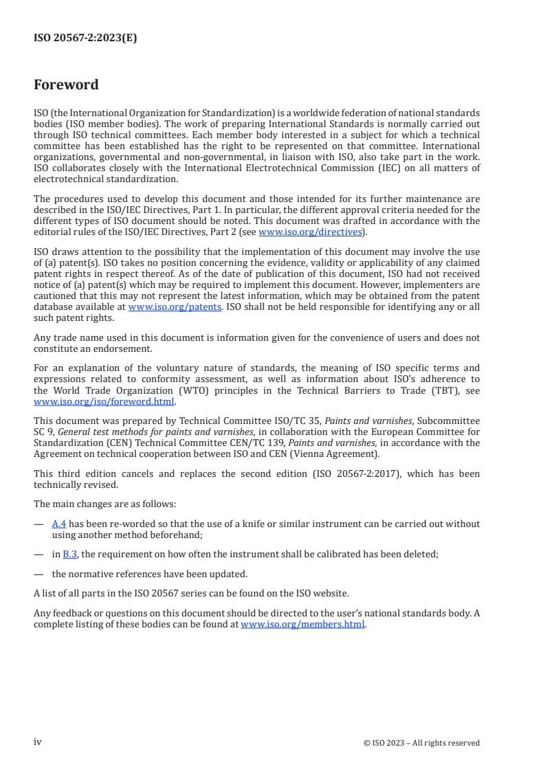 ISO 20567-2:2023 ISO 20567-2:2023 - Paints and varnishes — Determination of stone-chip resistance of coatings — Part 2: Single-impact test with a guided impact body
Released:27. 06. 2023 - Page 4 preview