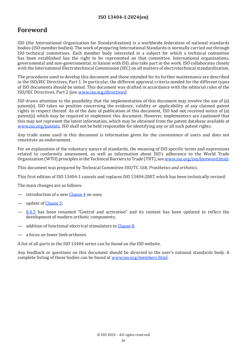 ISO 13404-1:2024 ISO 13404-1:2024 - Prosthetics and orthotics — External orthoses and orthotic components — Part 1: Uses, functions, classification and description of lower limb orthoses
Released:11/21/2024 - Page 4 preview