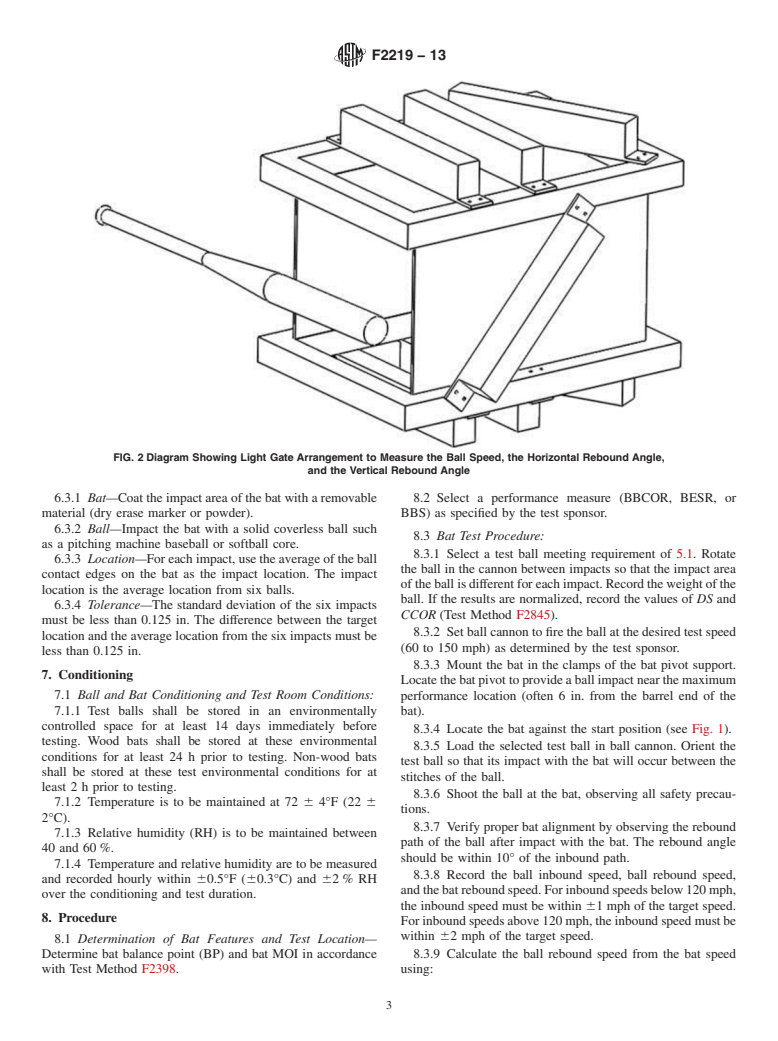 ASTM F2219-13 - Standard Test Methods for  Measuring High-Speed Bat Performance