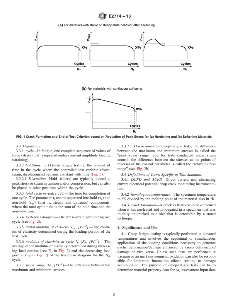 ASTM E2714-13 - Standard Test Method for  Creep-Fatigue Testing