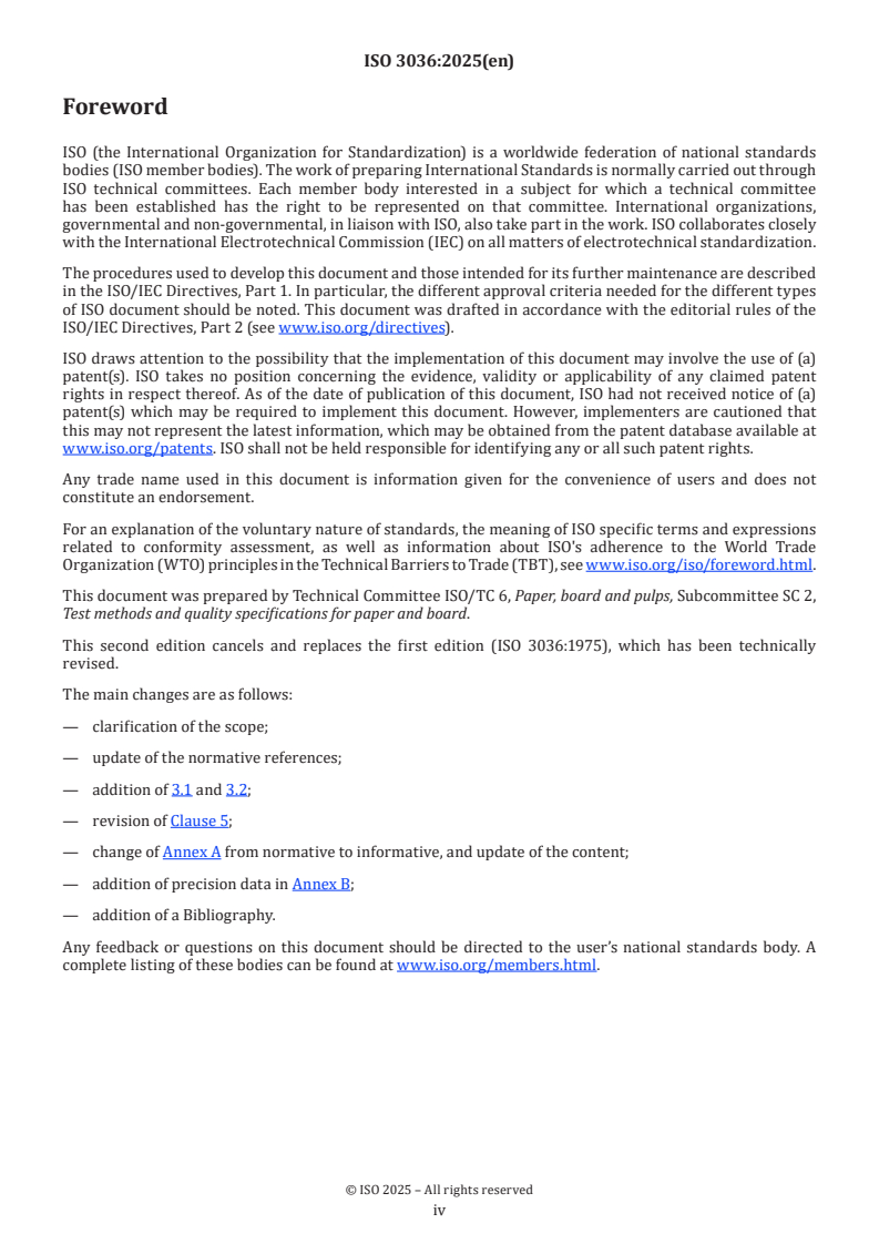 ISO 3036:2025 ISO 3036:2025 - Board — Determination of puncture resistance using a pendulum device
Released:19. 03. 2025 - Page 4 preview