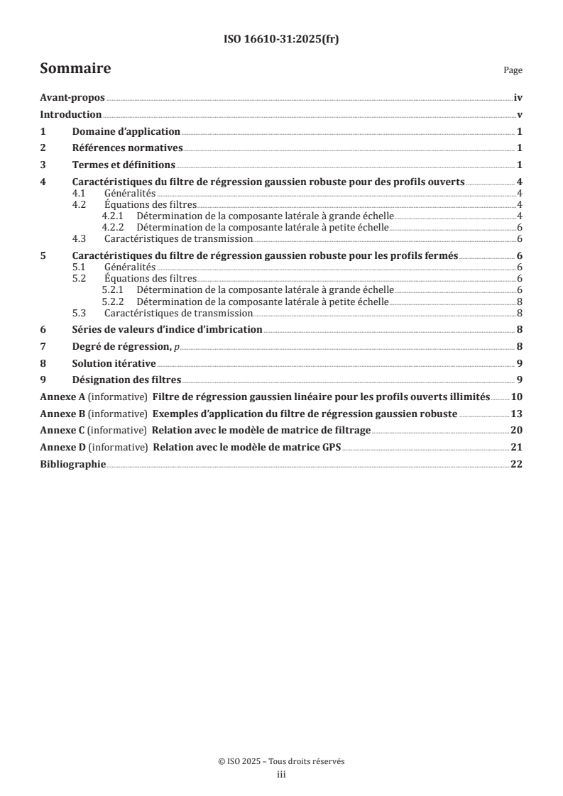 ISO 16610-31:2025 - Spécification géométrique des produits (GPS) — Filtrage — Partie 31: Filtres de profil robustes: Filtres de régression gaussiens
Released:7. 02. 2025